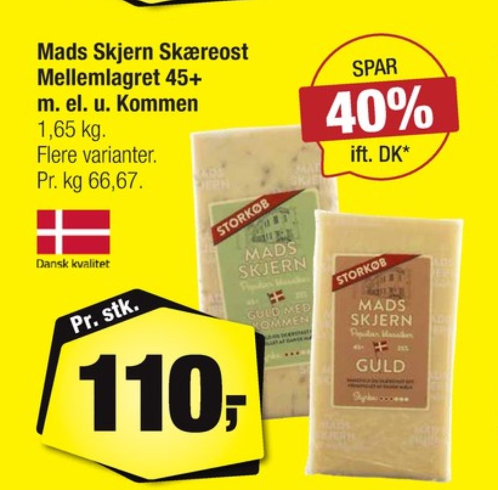 Mads Skjern, Skæreost 45+ Guld Kommen