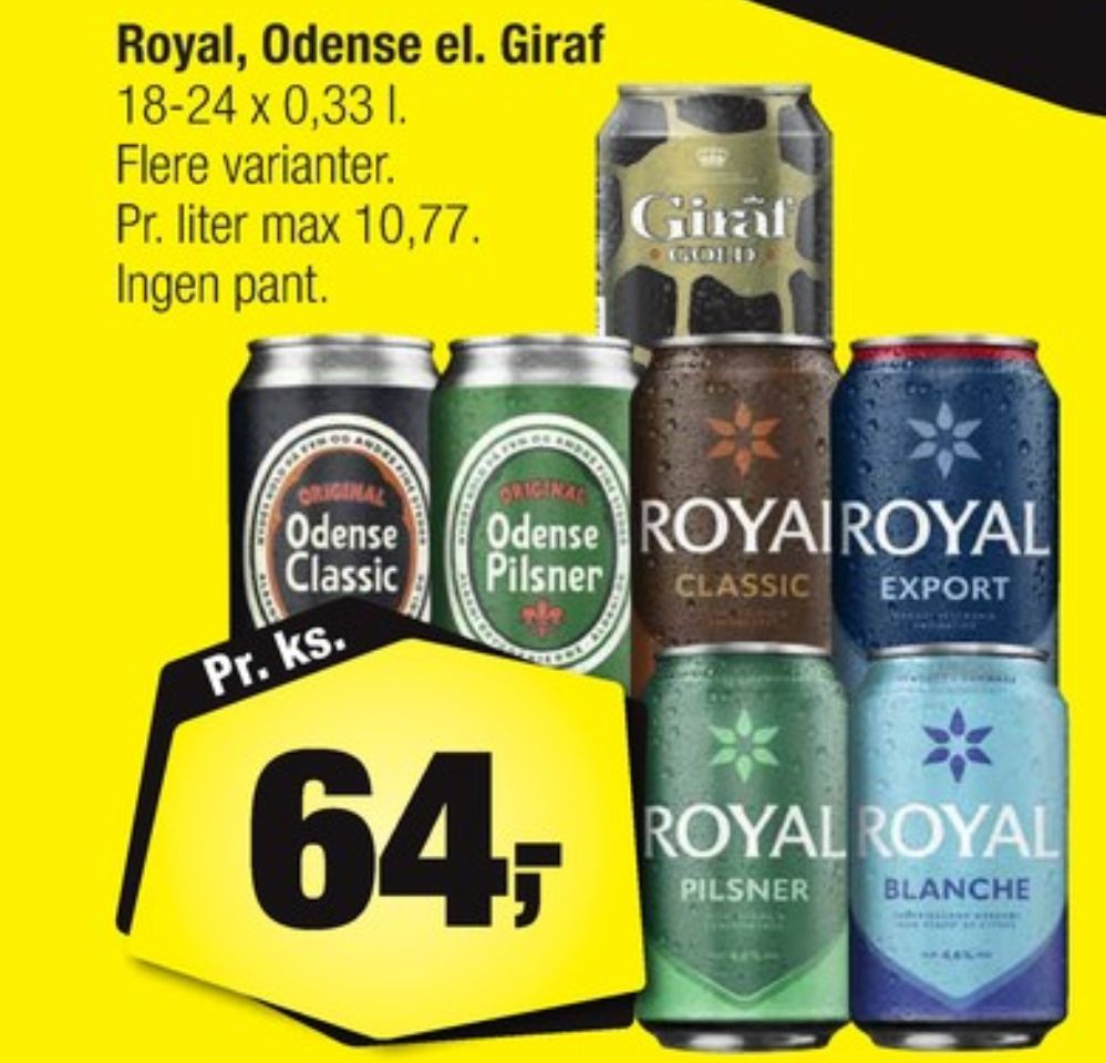 Royal Blanche, Øl 18 pk.