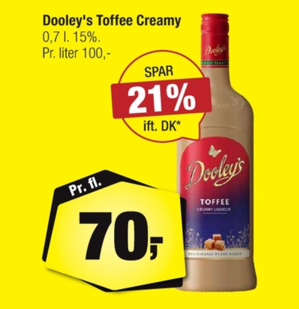 Dooleys Toffiee, Likør