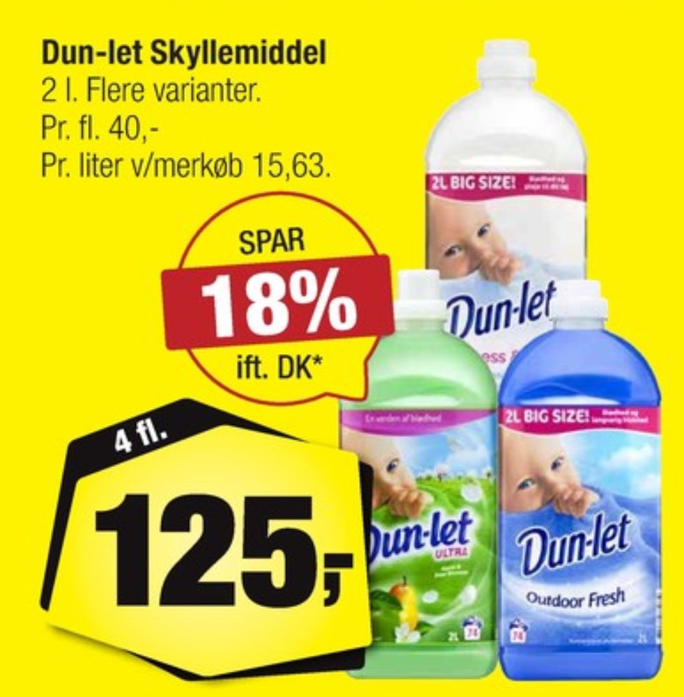 Dun-let, Skyllemiddel