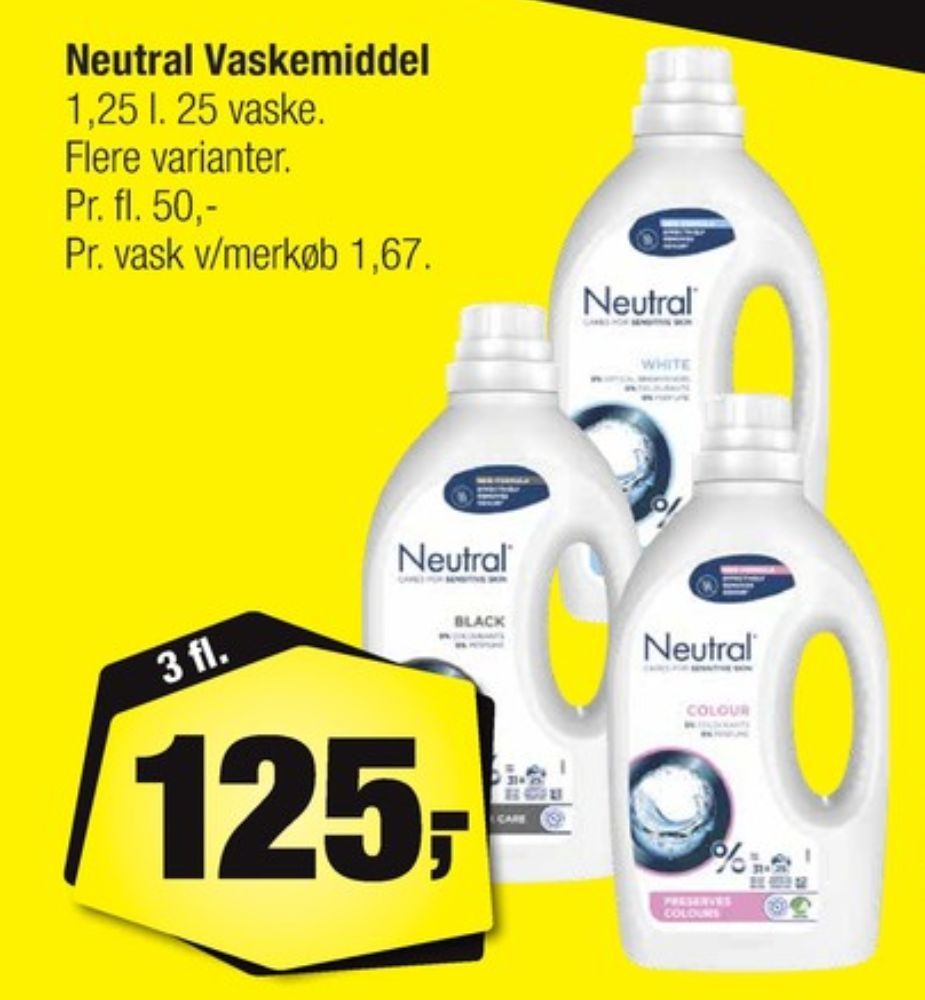 Neutral, Vaskemiddel-flydende