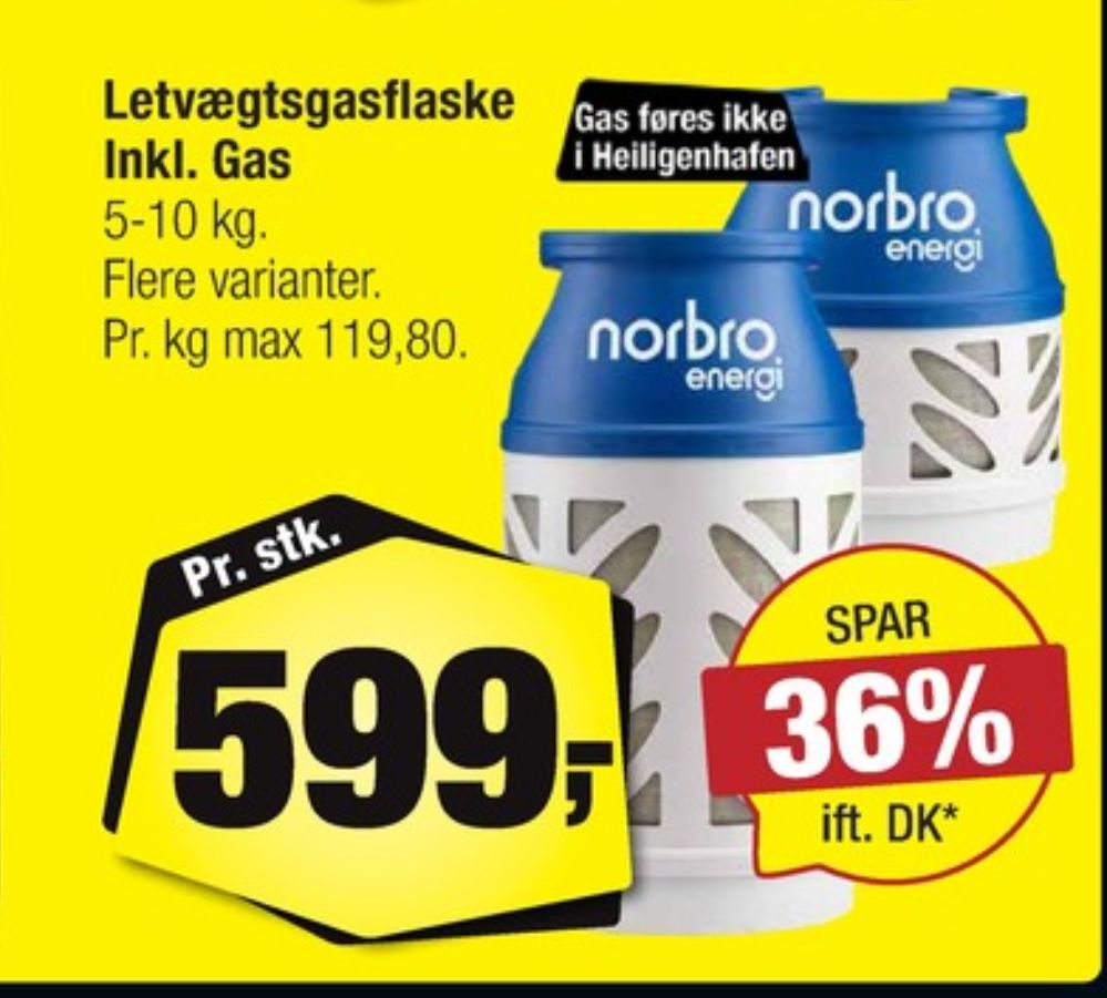 Norbro, Gasflaske