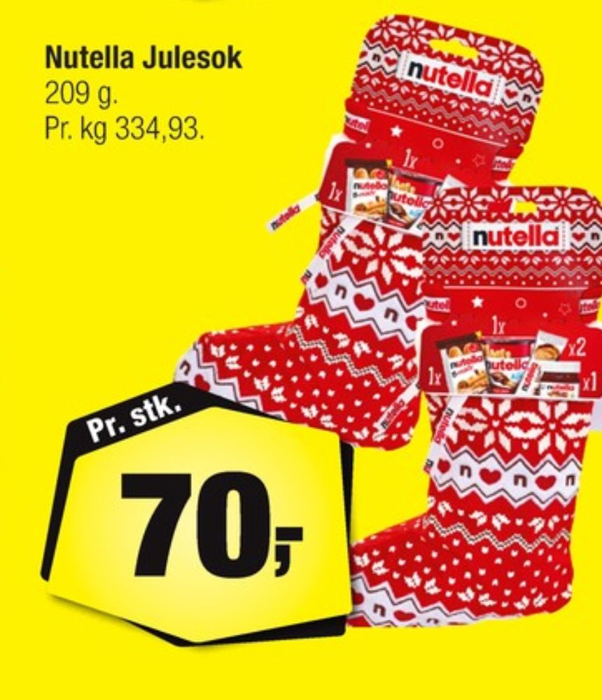 Nutella, Julesok