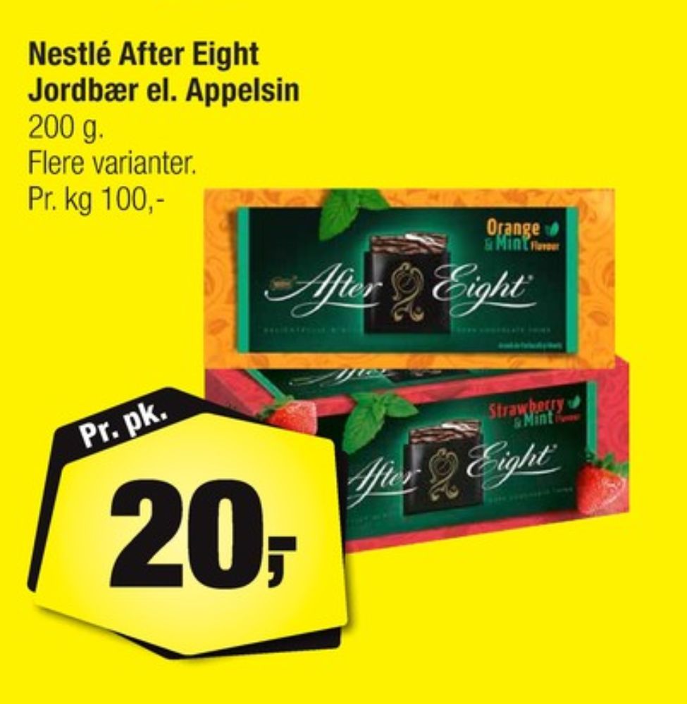 After Eight, Mintchokolade Jordbær