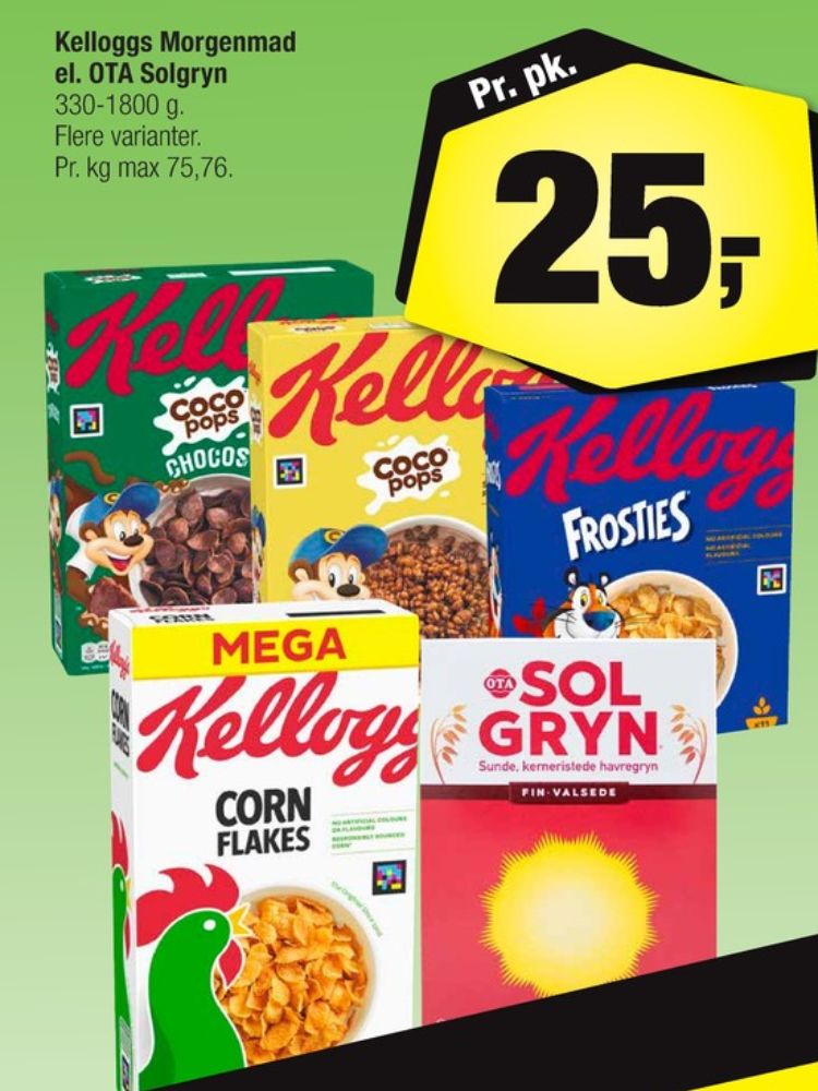 Kelloggs Coco Pops, Morgenmadsprodukt