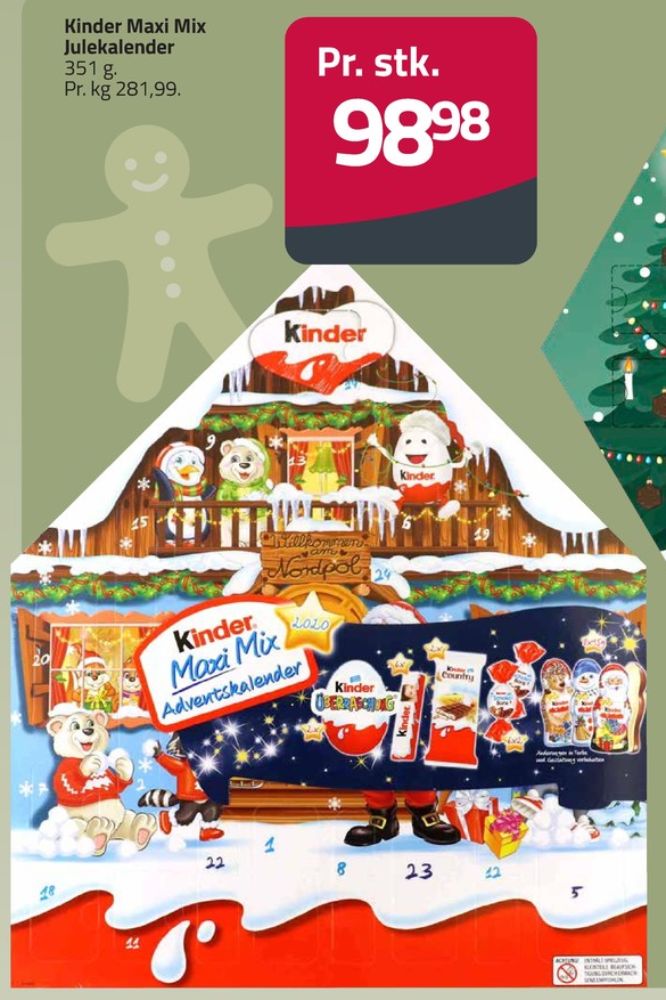 Kinder, Julekalender