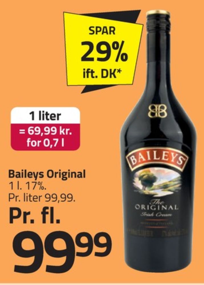 Baileys Original, Likør