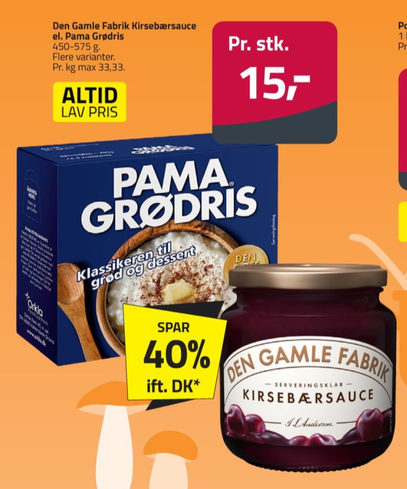 Den Gamle Fabrik, Kirsebærsauce