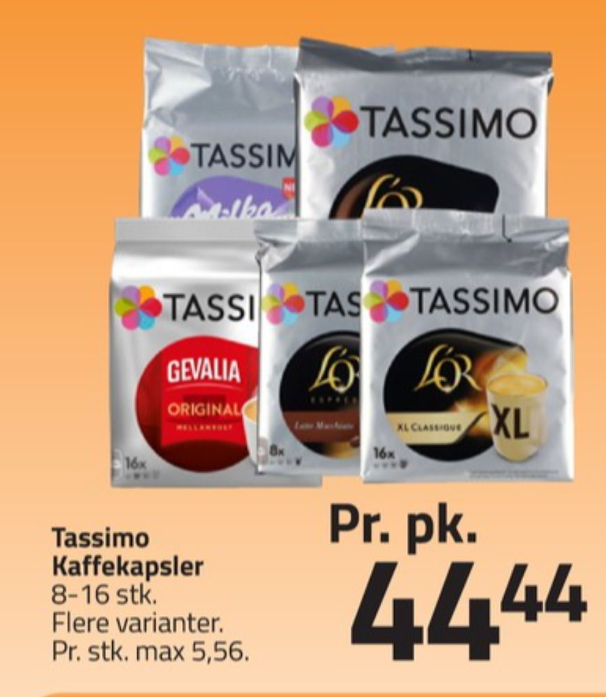 Tassimo LOR Latte Macchiato, Kaffekapsler