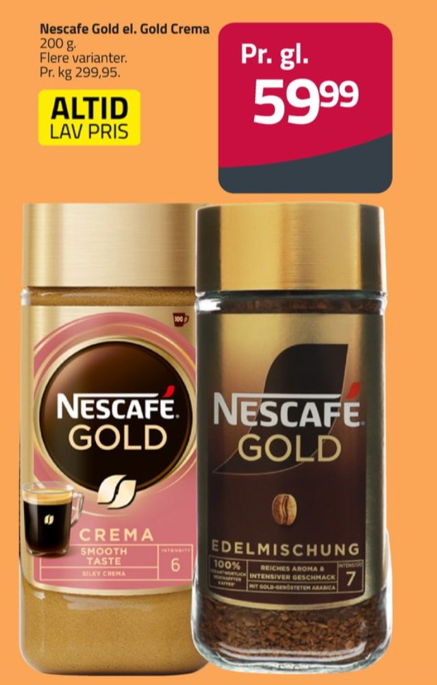 Nescafe Gold, Instant Kaffe