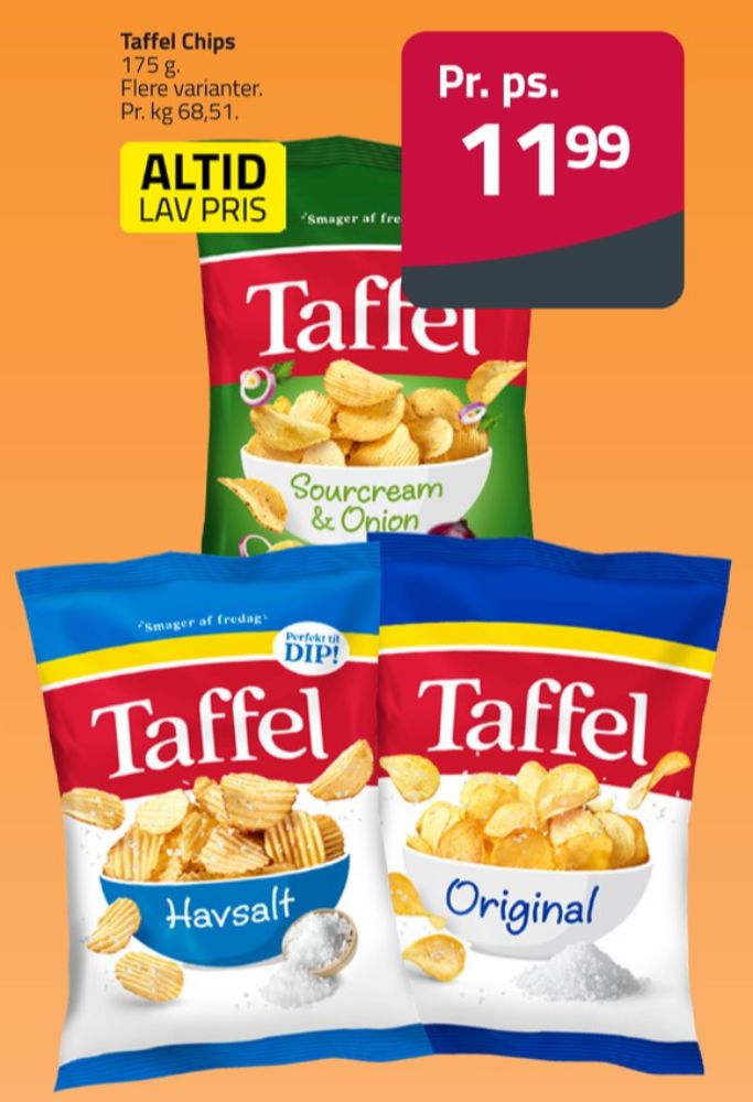 Taffel, Sour Cream & Onion Chips