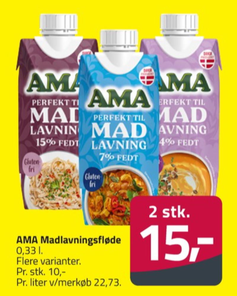 Ama, Madlavningsfløde 4%