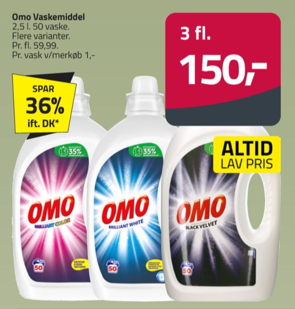 Omo, Vaskemiddel-flydende