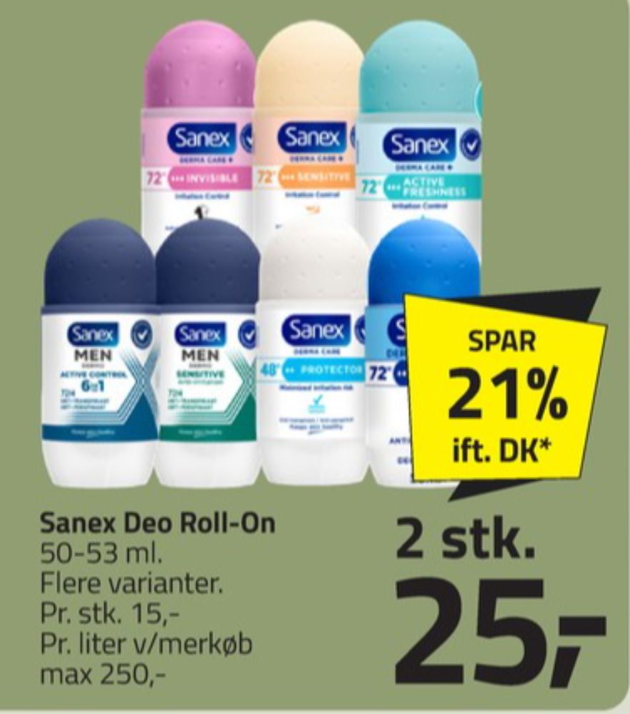 Sanex Men, Deo Roll-on