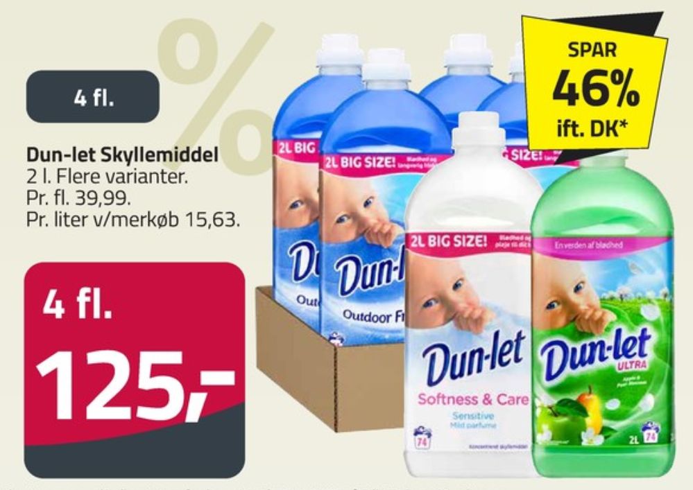 Dun-let, Skyllemiddel