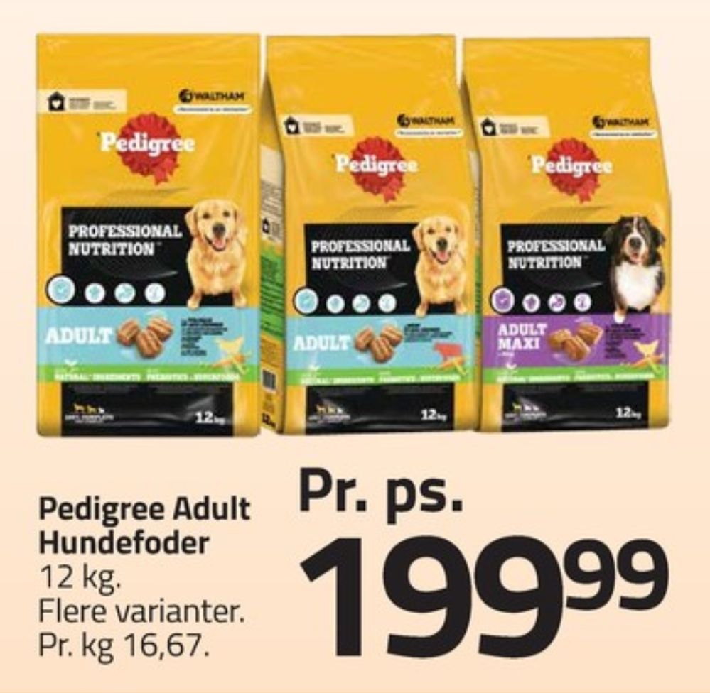 Pedigree, Hundefoder