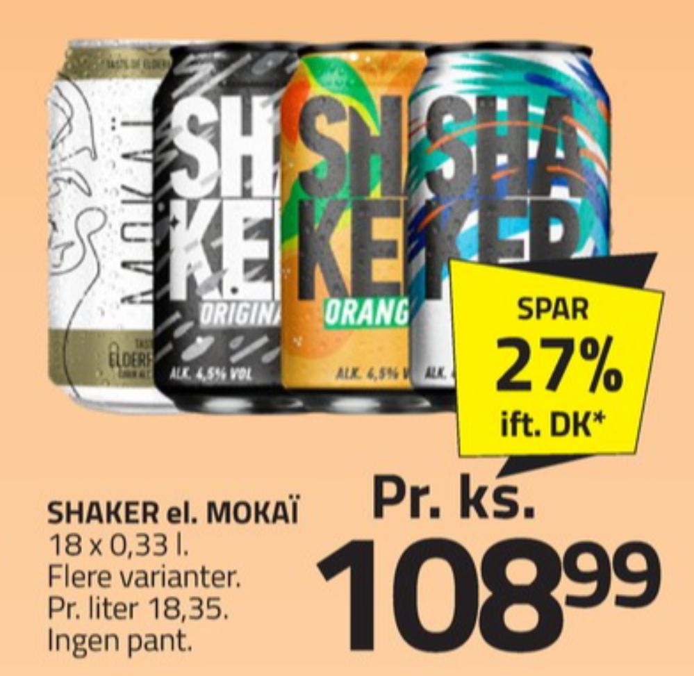 Shaker, Sport RTD 18 pk.