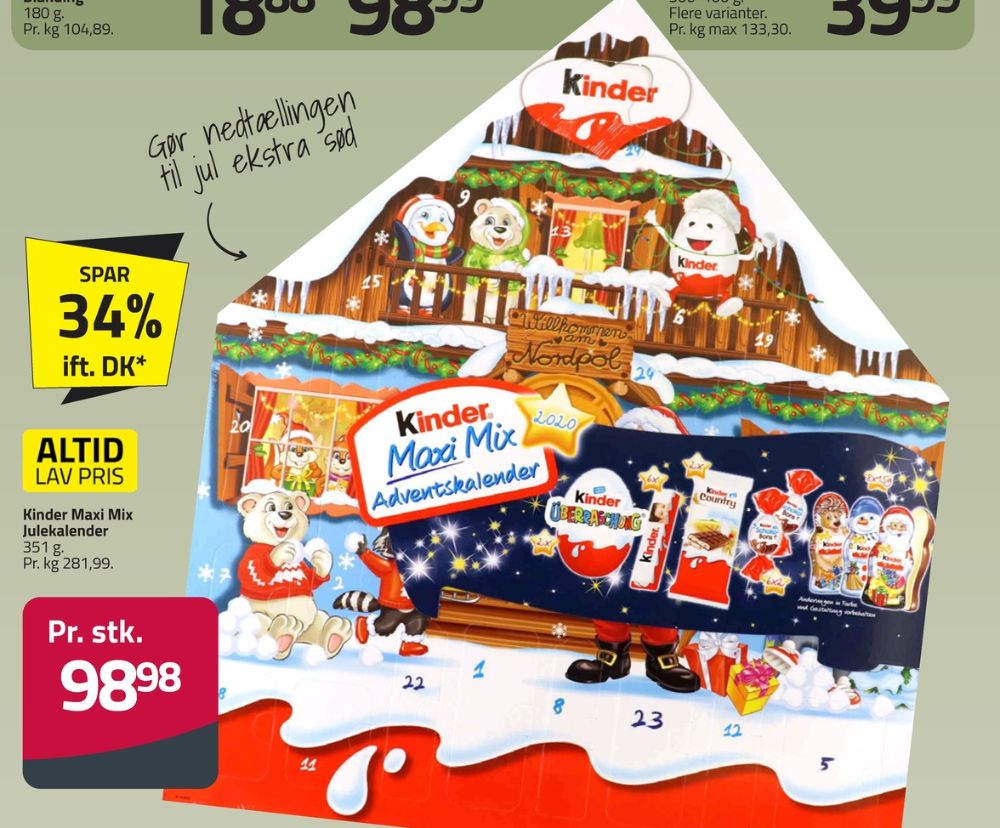 Kinder, Julekalender