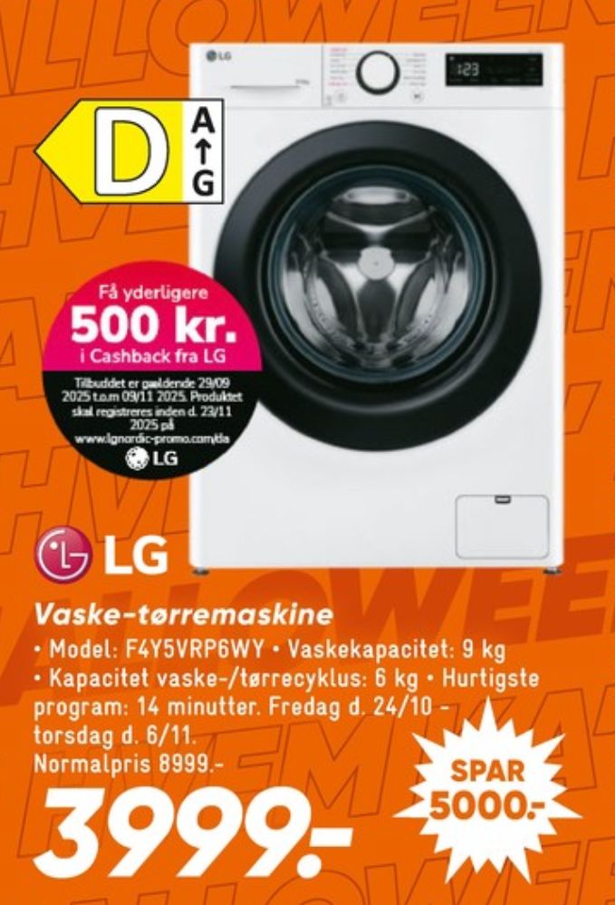 LG, Vaske-/tørremaskine