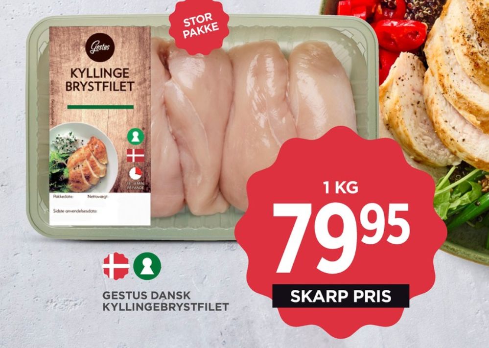 Gestus, Kyllingebrystfilet