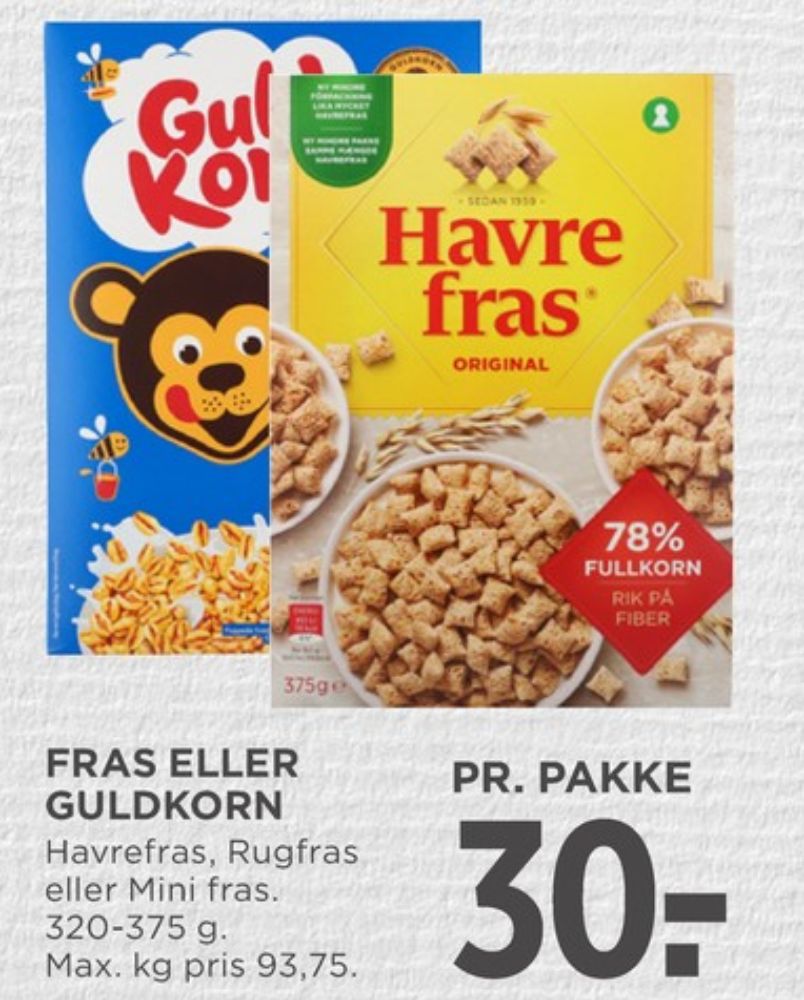 Quaker, Havrefras