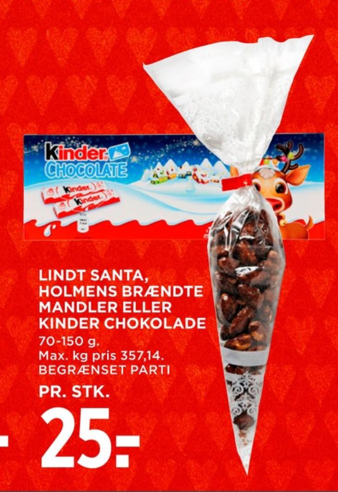 Kinder Chocolate, Chokoladestænger