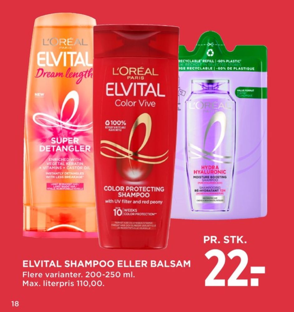 Loreal Elvital, Shampoo