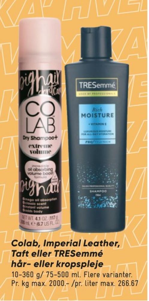 Colab, Tørshampoo