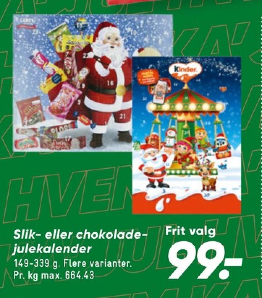 Kinder Bueno, Julekalender