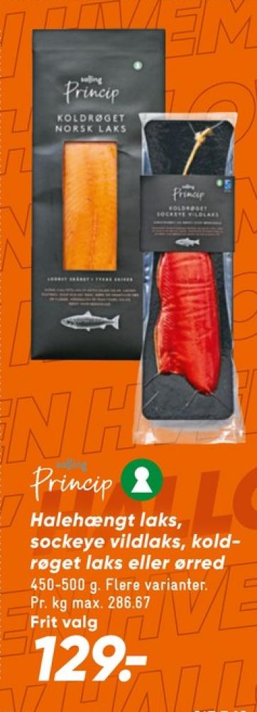 Salling Princip, Laks i skiver