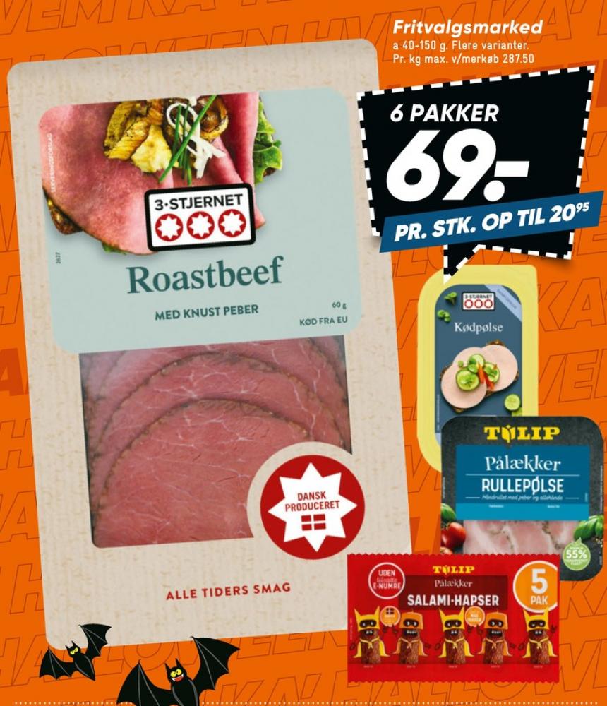 3-stjernet Gul bordpak, Kødpølse