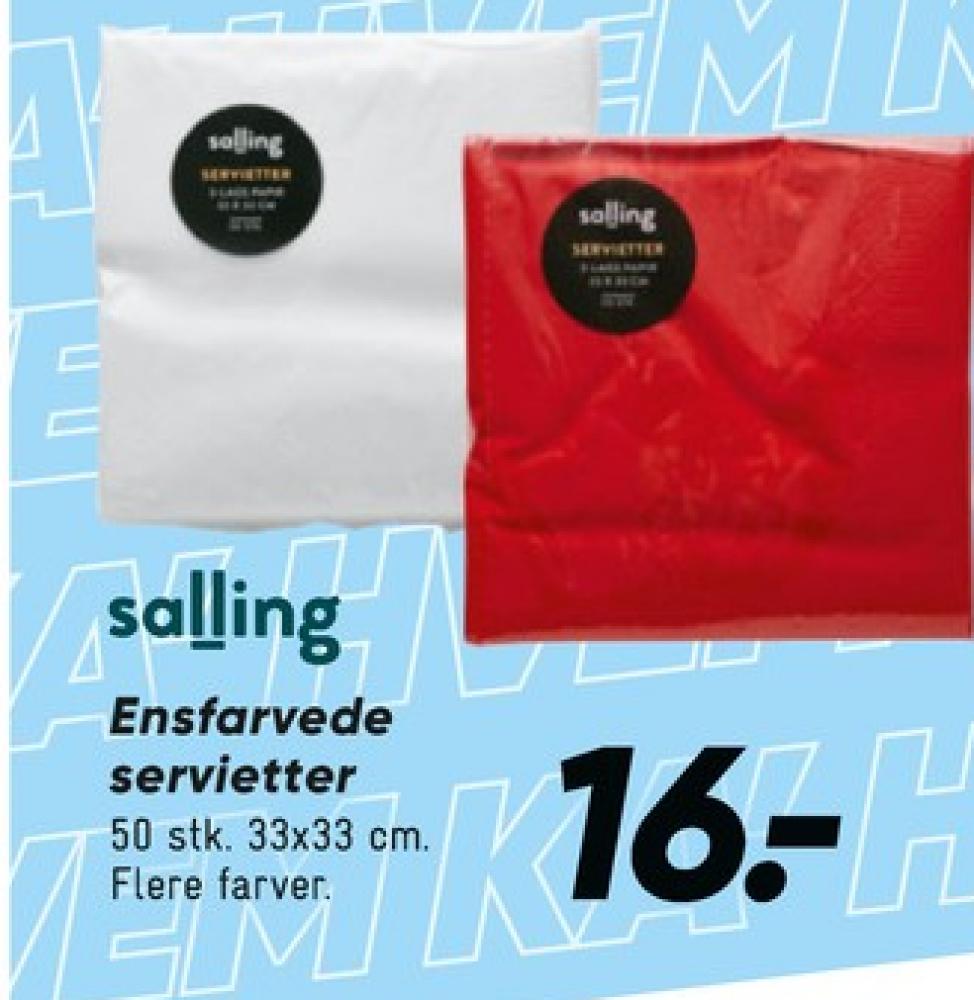Salling, Servietter