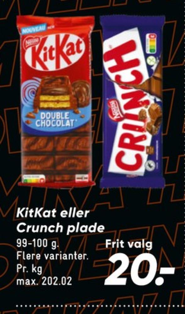 Crunch, Chokoladeplade 