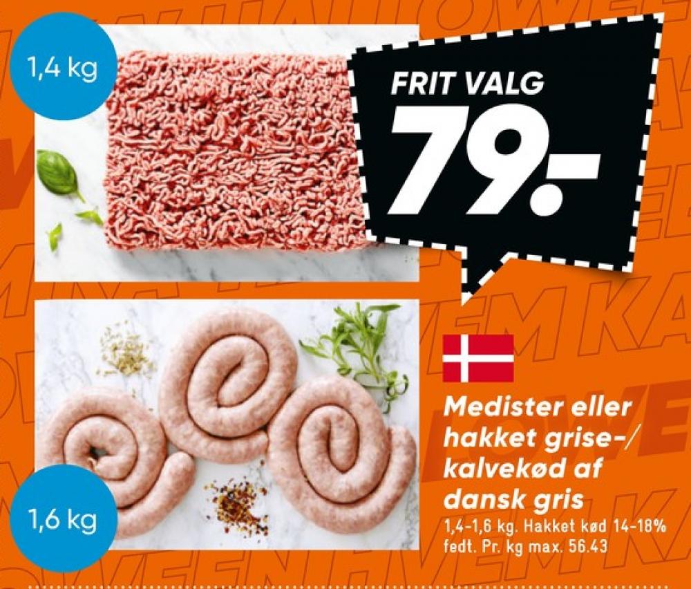 Hakket kalv og grisekød