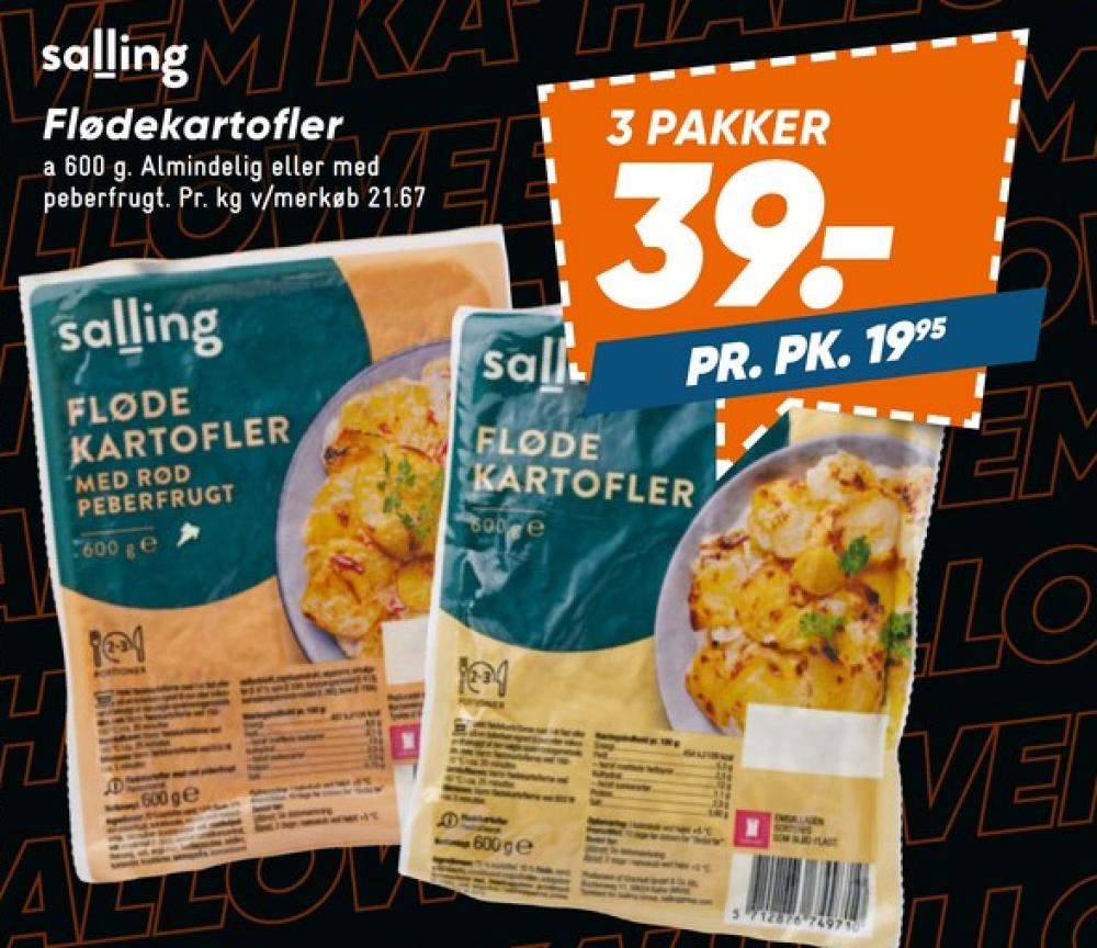 Salling, Flødekartofler med peberfrugt