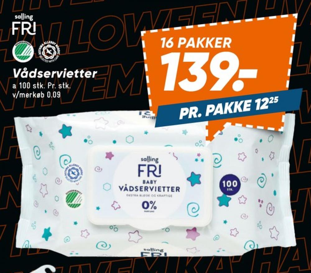 Salling Fri, Vådservietter