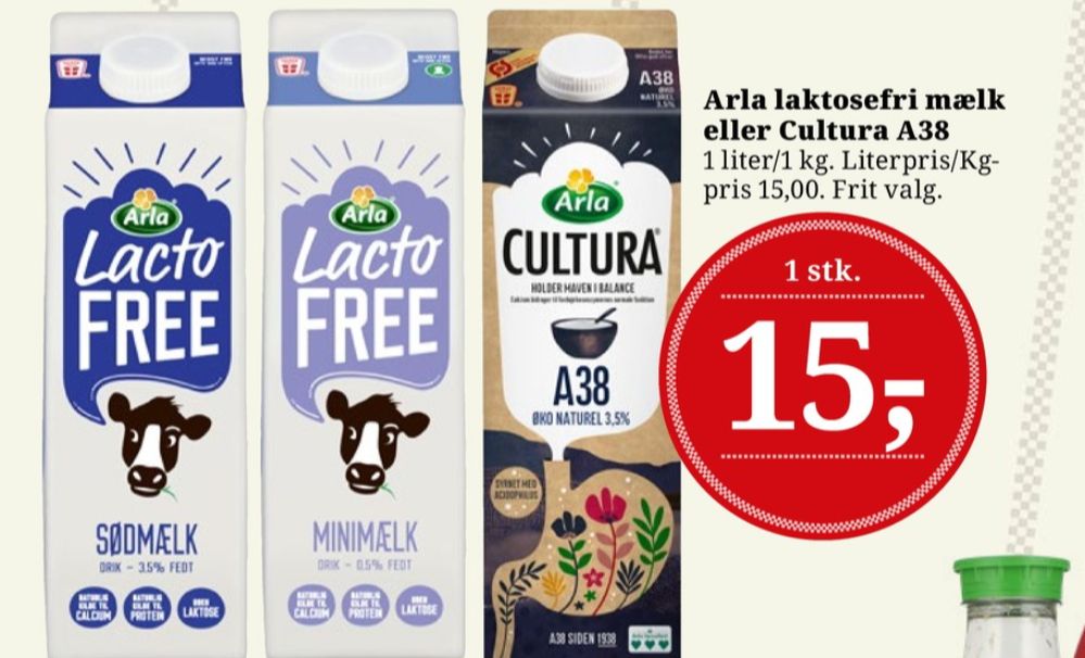 Arla Lacto FREE, Letmælk