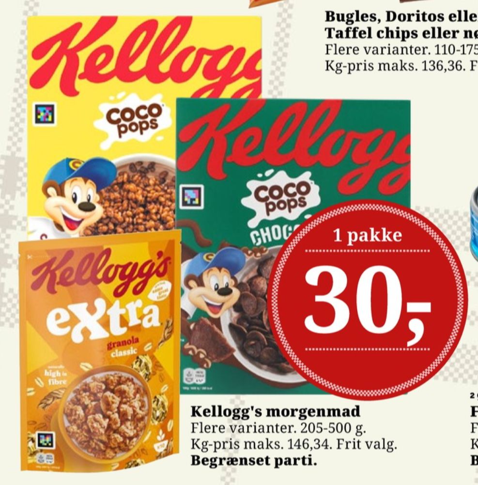 Kelloggs Coco Pops Chocos, Morgenmadsprodukt