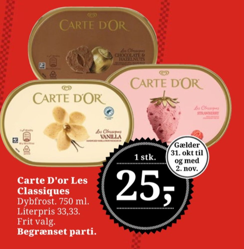 Carte d'Or Les Classiques, Jordbæris