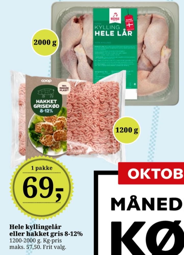 Coop, Hakket grisekød 8-12%