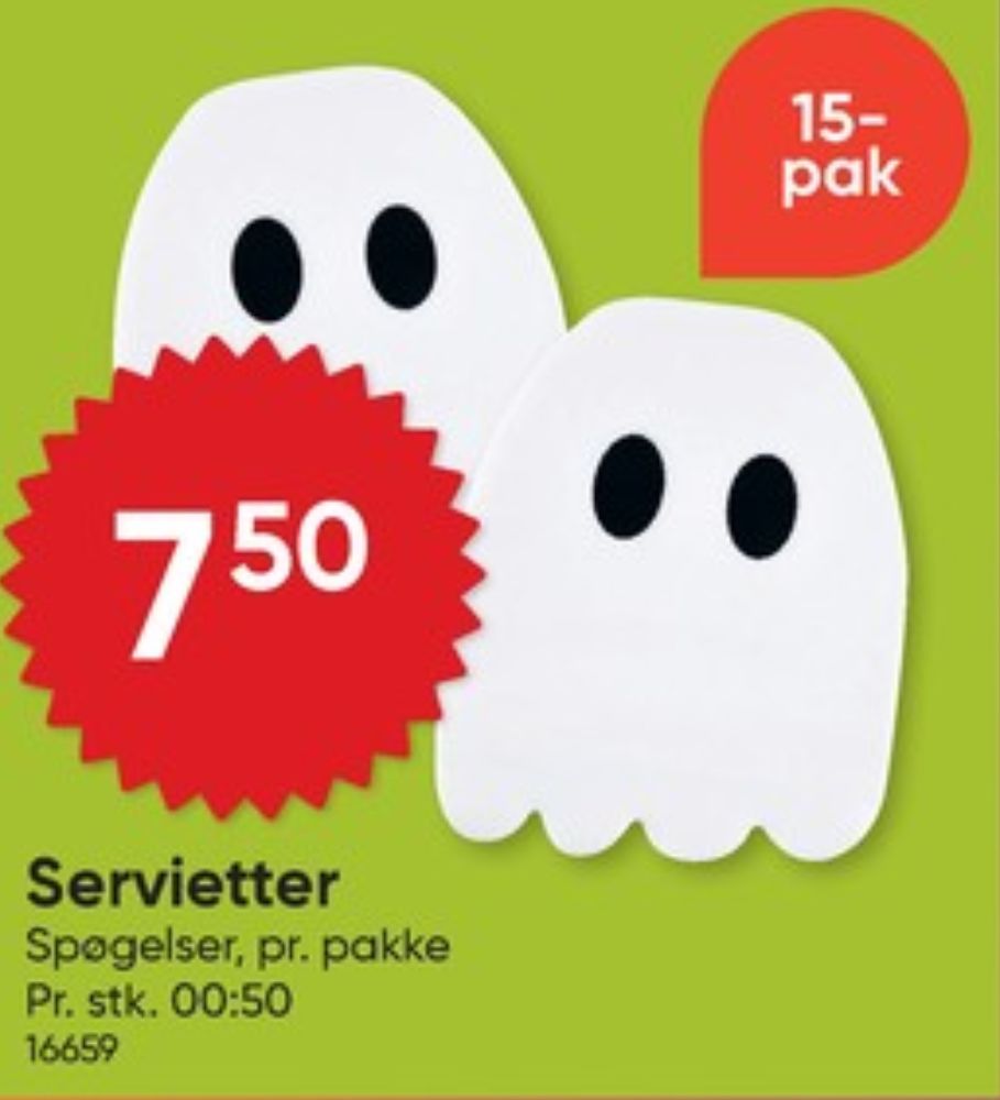 Halloweenservietter