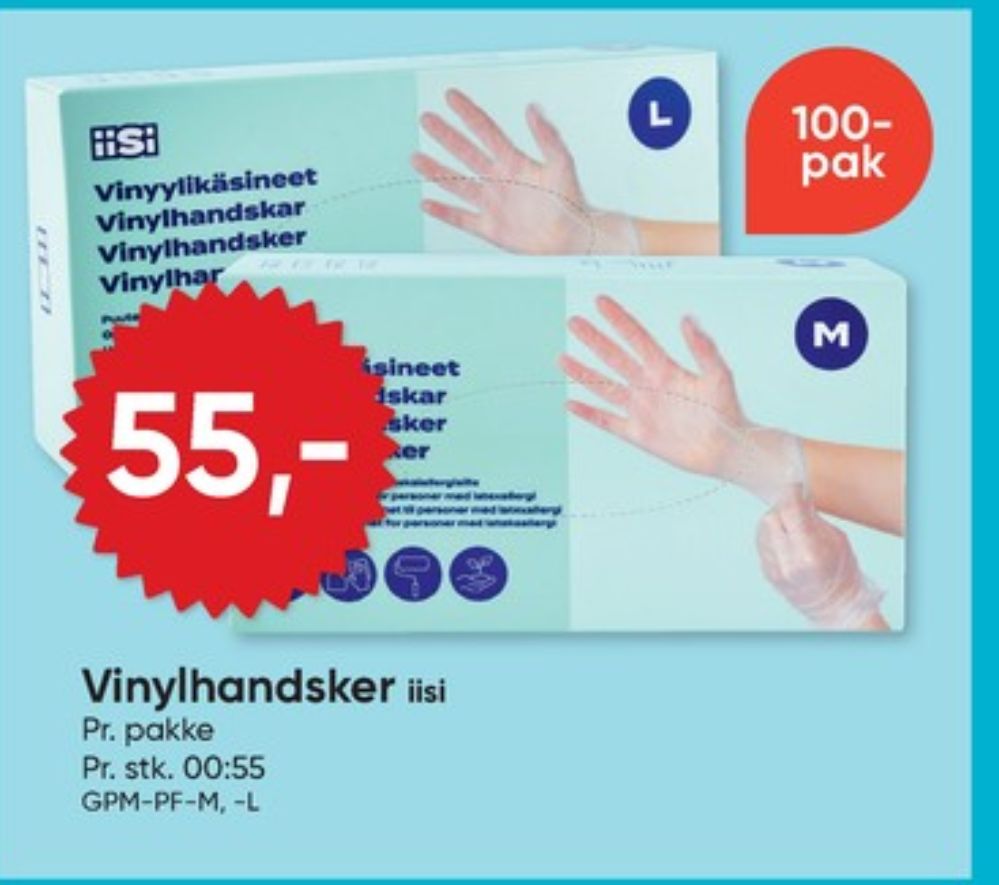 iiSi, Engangshandsker