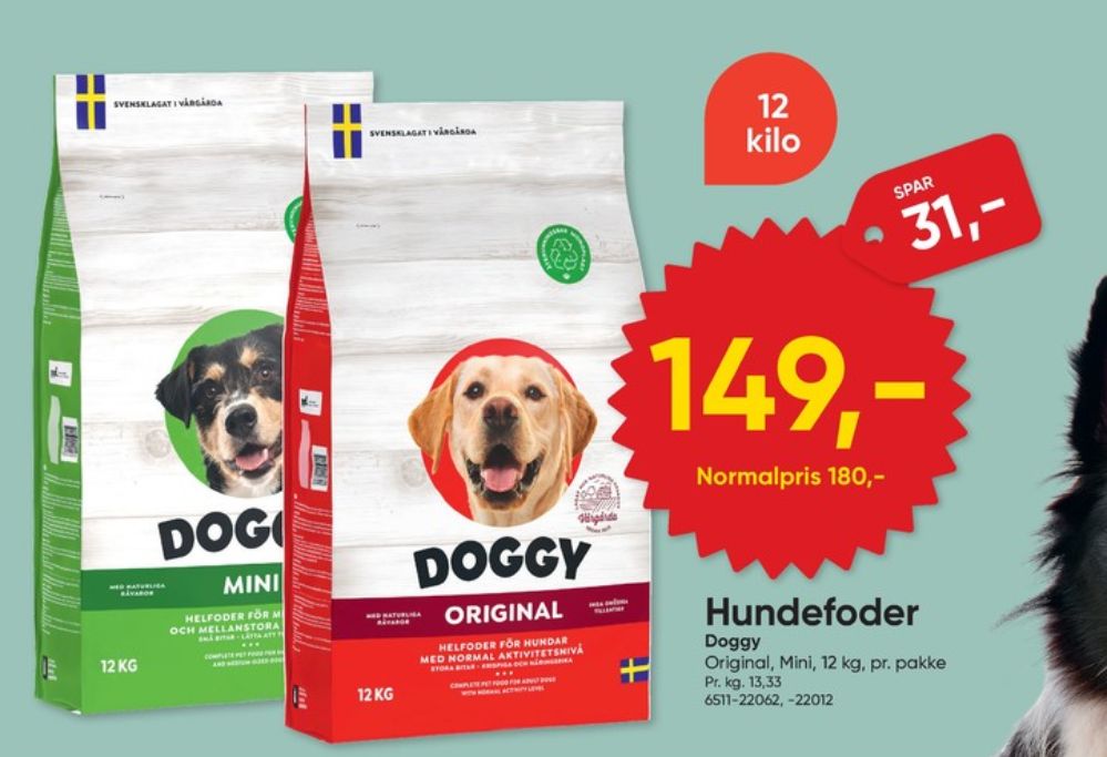 Doggy, Hundefoder