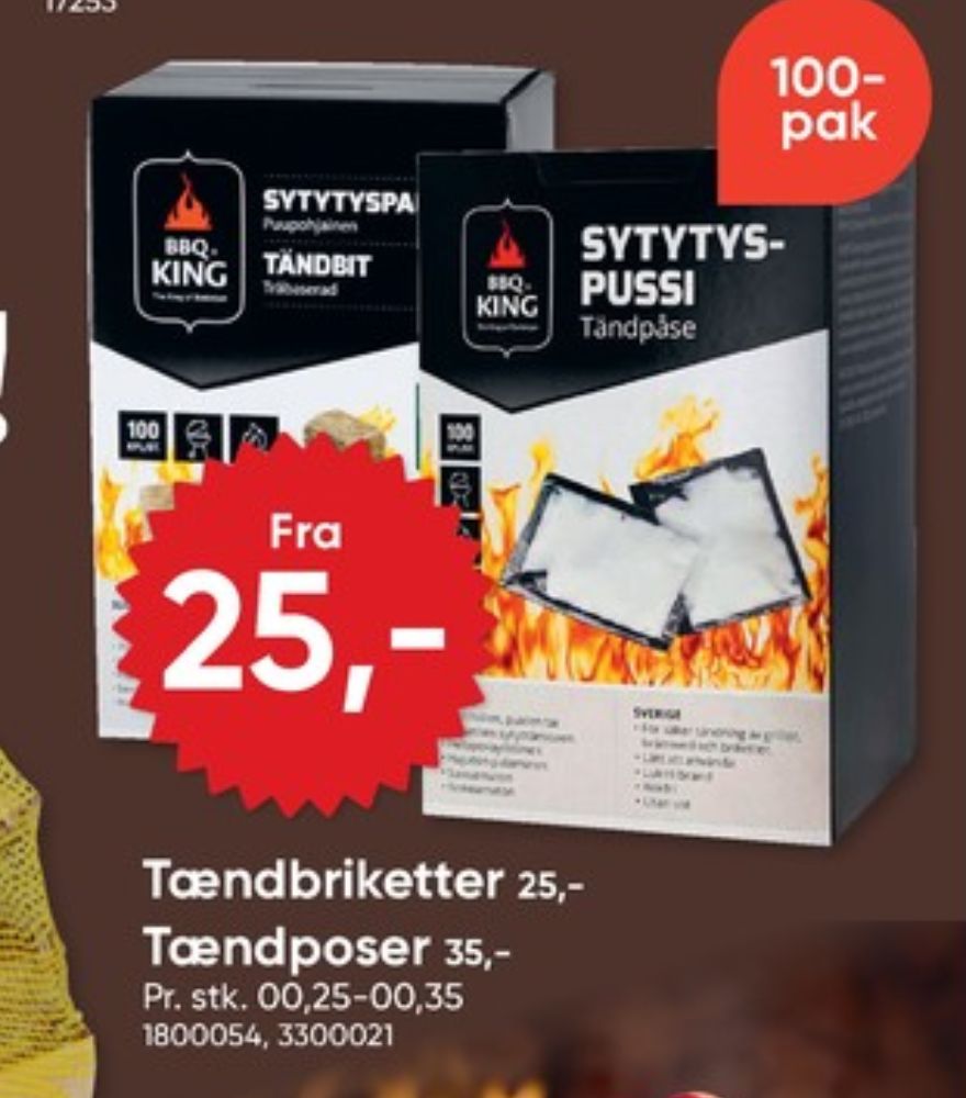 BBQ King, Optændingsblokke