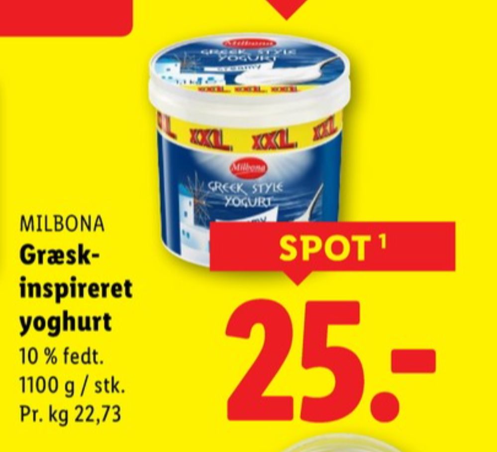 Milbona, Græsk Yoghurt 10%