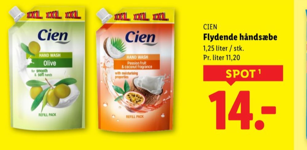 Cien, Flydende sæbe