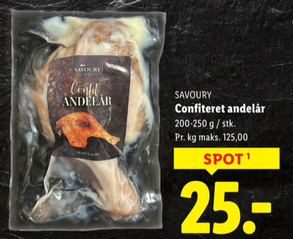 Savoury, Andelår