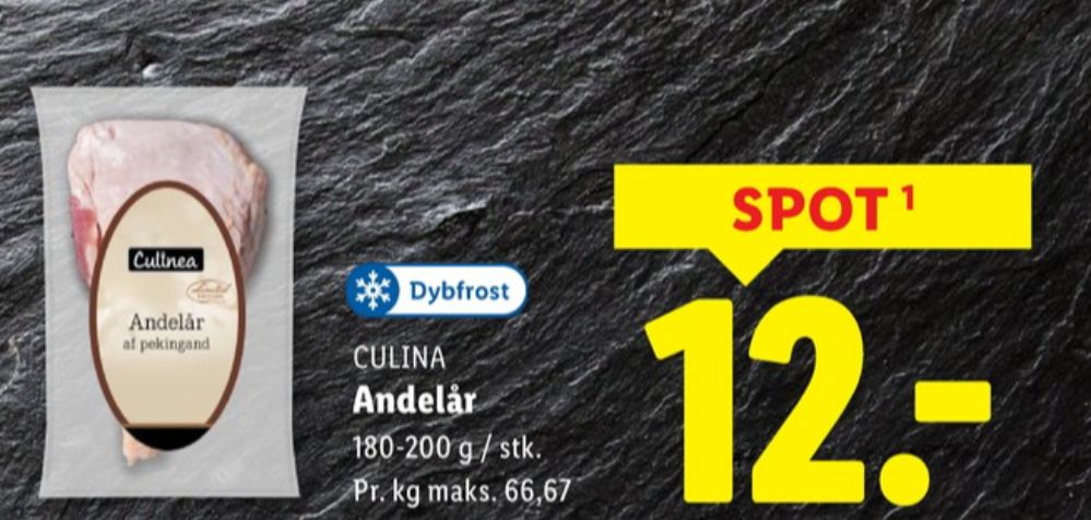 Culinea, Andelår