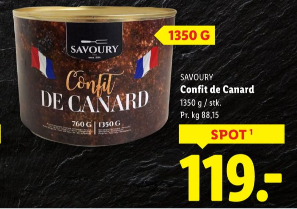 Savoury, Confiterede Andelår