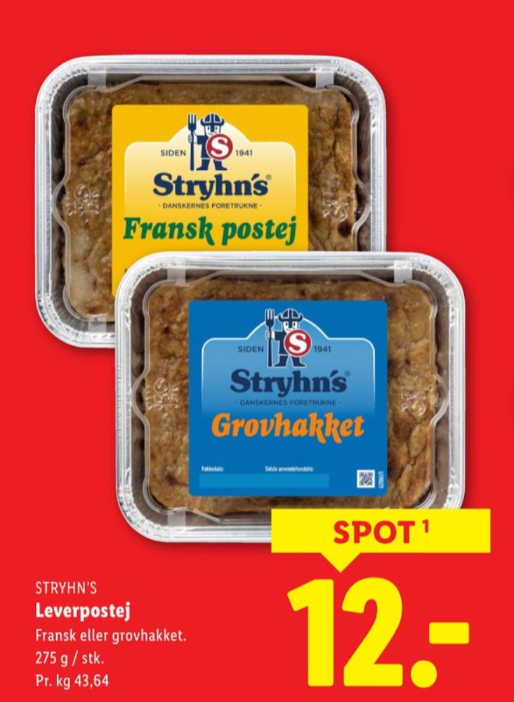 Stryhns Grovhakket, Leverpostej